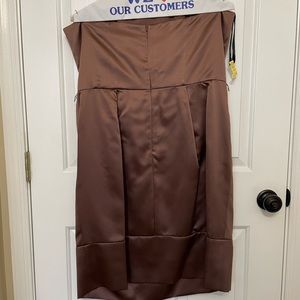 Size 18 knee length strapless gown